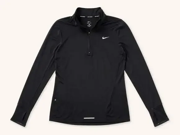 Nike Dri-FIT Black Quarter Zip Running Pullover Women’s Small