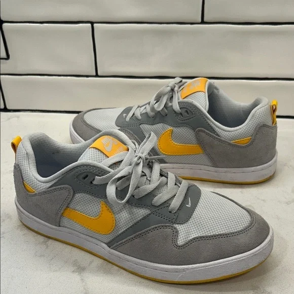 Nike Alleyoop SB 'Particle Grey University Gold' Sneakers Skate Shoes 7.5