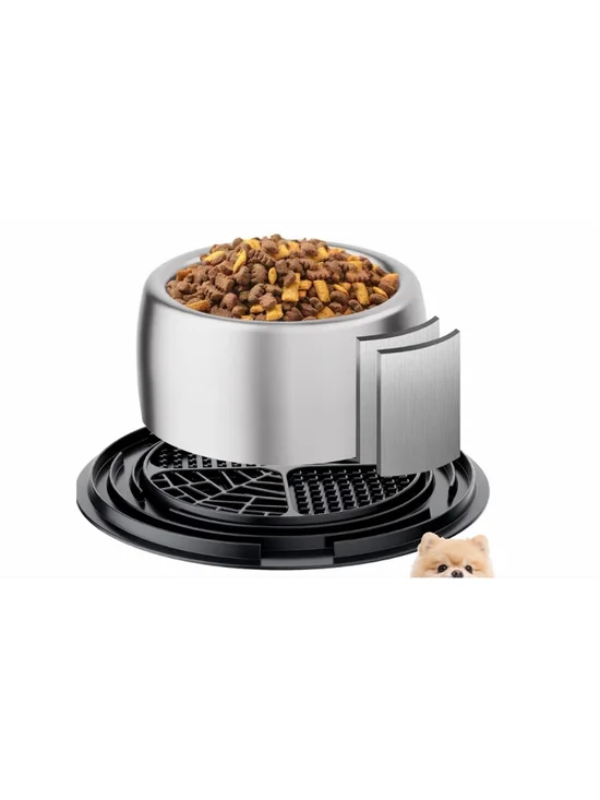 NEW 304 Stainless Steel Heavy Duty Dog Bowl Non slip Lick Mat 3.5 Cups
