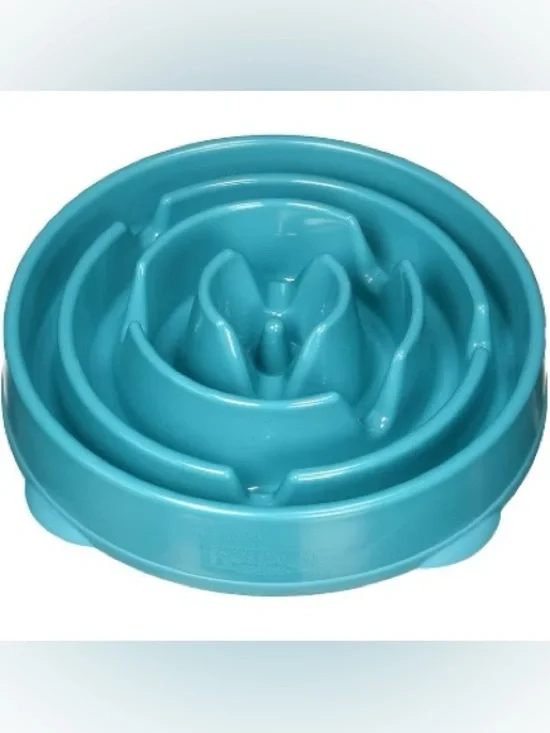 Outward Hound Fun Feeder Slo-Bowl For Dogs - L - Turqoise
