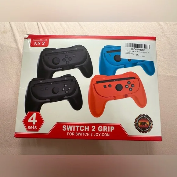 Switch 2 Grip for Joy-Con Controllers - 4 Sets