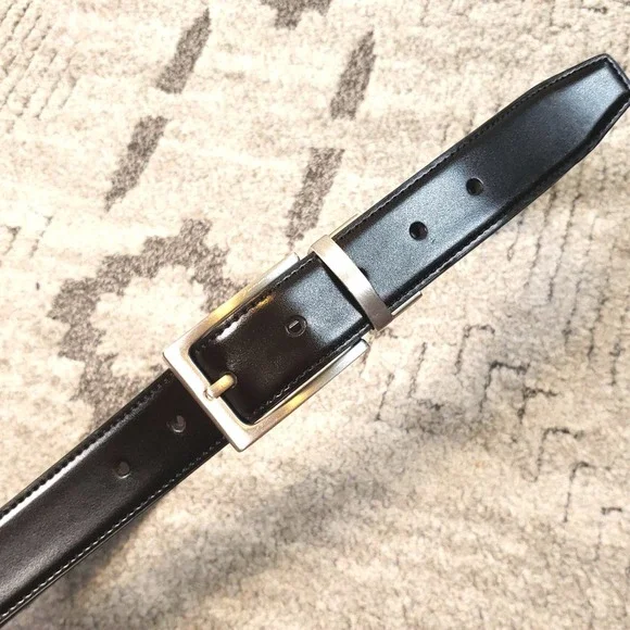 Nordstrom Reversible Leather Belt Black and Brown size 24