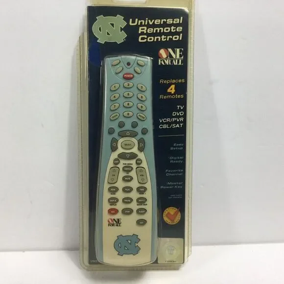 One for All University of North Carolina Universal Remote Control‎ New