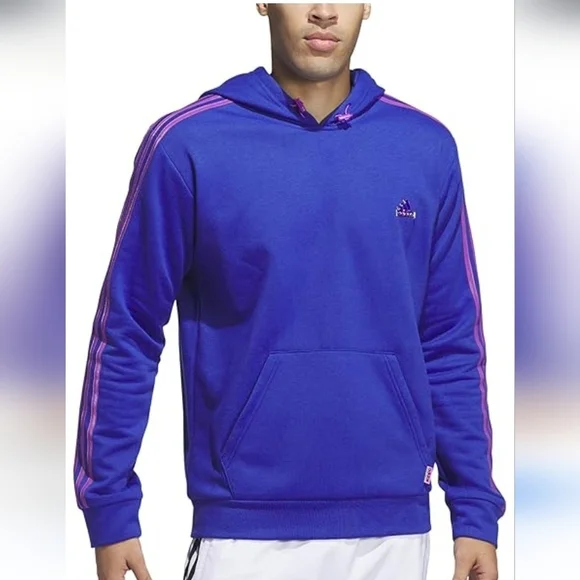 Adidas Blue Oversized Hooded Sweater