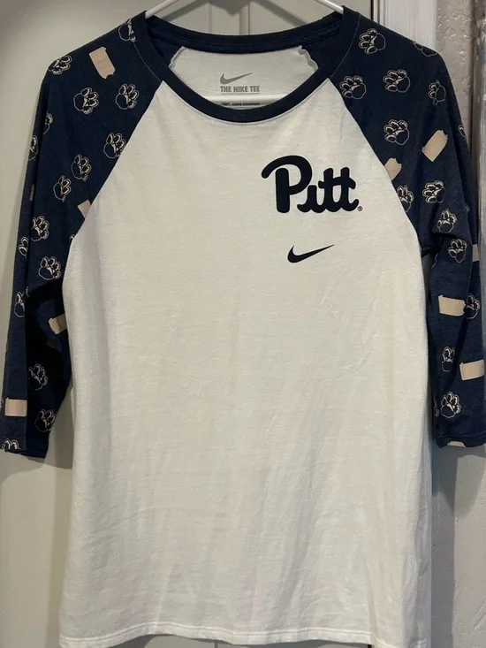 Nike Pitt Raglan Tee with Paw Print Sleeves