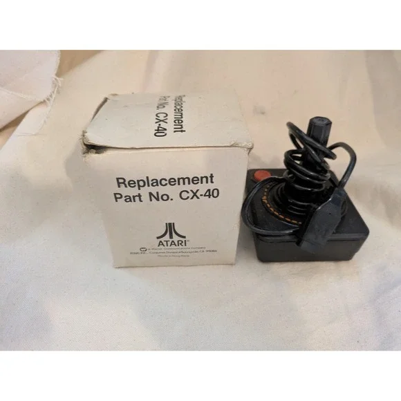 Vintage Atari CX-40 Joystick Controller Replacement Part Original Box 2600