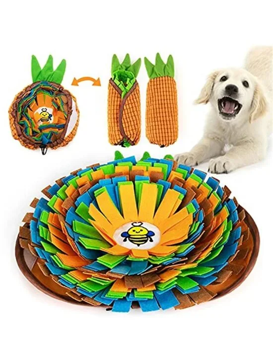 New Pet Snuffle Mat for Dogs, Interactive Feed Game for Boredom, Encourages