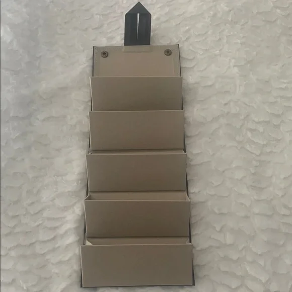 Beige Hanging Sunglass Organizer