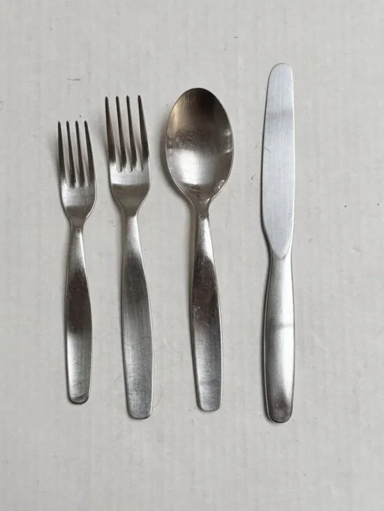 4 Ikea Dinner Salad Fork Spoon Knife Set Stainless Steel Flatware Replacement