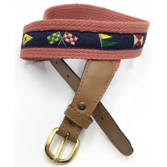 Nautical Flag Youth Woven Belt 32