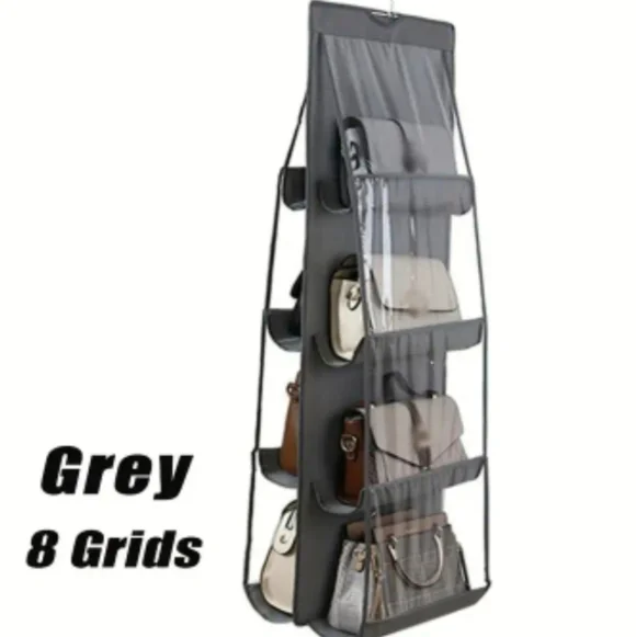 1 piece 8 grid Hanging Handbag Organizer