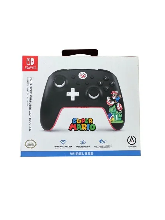 NINTENDO SWITCH Power A Enhanced Wireless Controller Super Mario Mayhem Like New