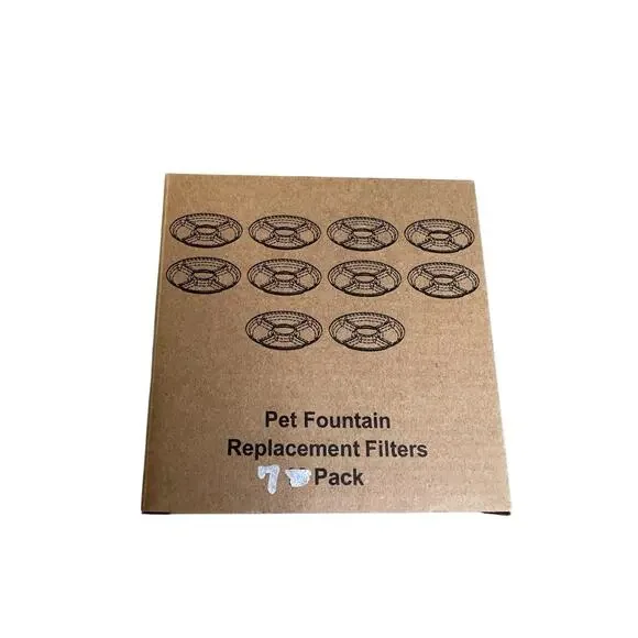 Cat Pet Water Fountain Filters Replacement Filters Circle 7 pack
