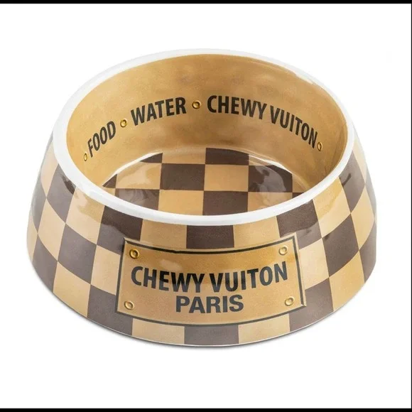 Checker Chewy Medium Bowl Chip-resistant BPA FREE NEW