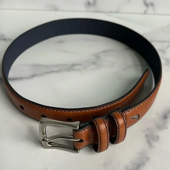 Nautica Youth Brown Belt Synthetic Leather Unisex
