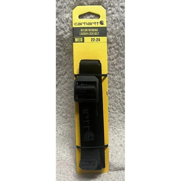 Carhartt Nylon Webbing Ladder Lock Belt WB5661-K Size‎ M. 22-24 New Boys