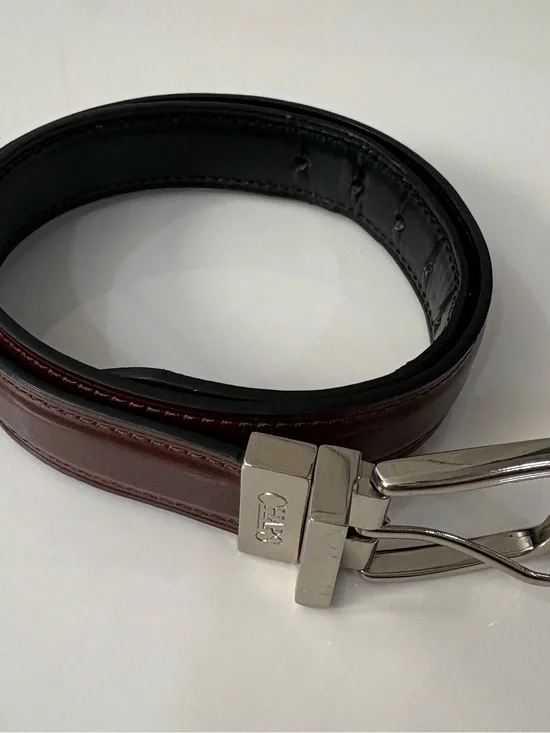 Boys Chaps Brown Belt with Silver Buckle