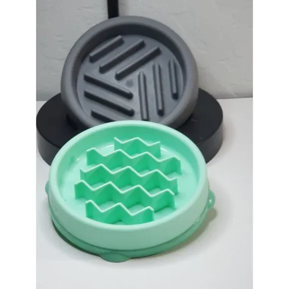 Two Dog Bowls for small dogs to stop them from eating to fast