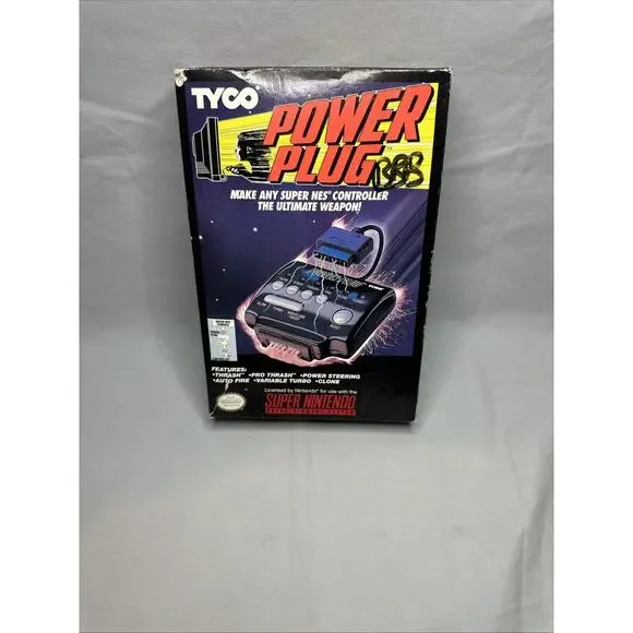 TYCO Power Plug Super Nintendo SNES Turbo Controller w/ Box