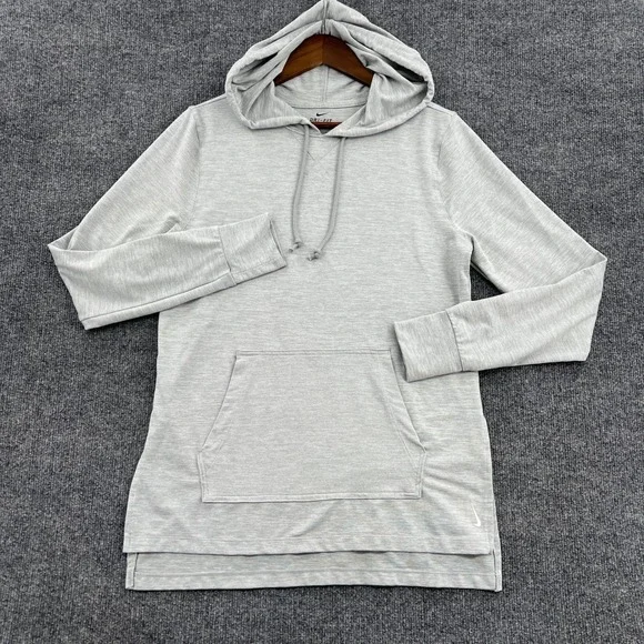 Nike Hoodie Womens M Gray Dri Fit Long Sleeve Casual Activewear Athleisure Walk