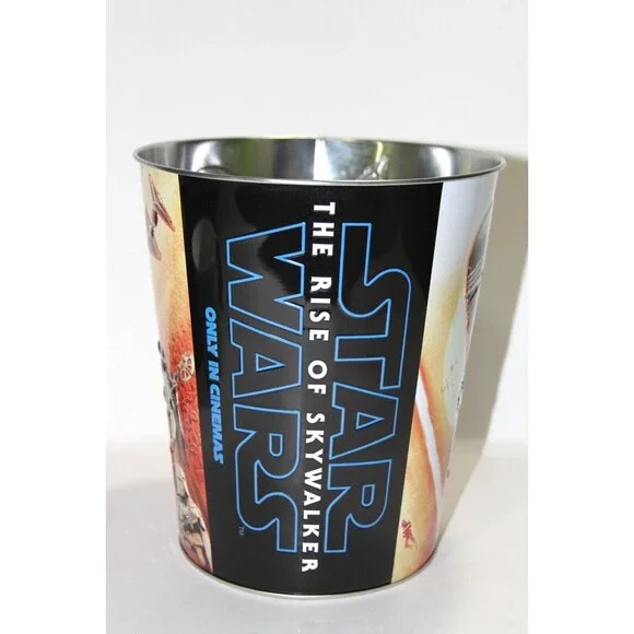 Star Wars Rise of Skywalker Zinc Cinema Movie Theater Promotional Popcorn Tin