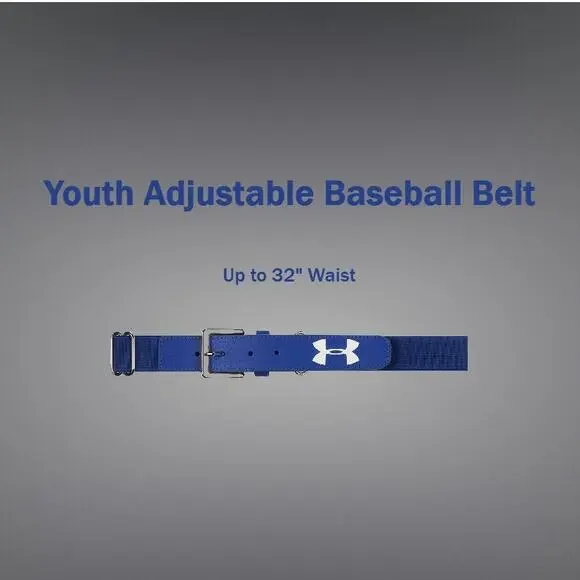 Under Armour Gear Youth Baseball Belt Adjustable up to 32