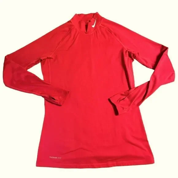 Nike deep pink Therma fit turtle neck