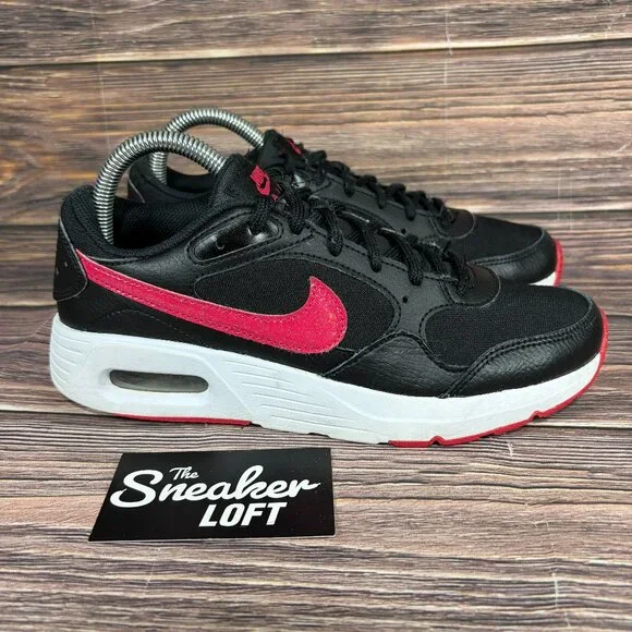Nike Air Max SC SE Black‎ Very Berry Women's Lace Up Athletic Shoes Size 7.5