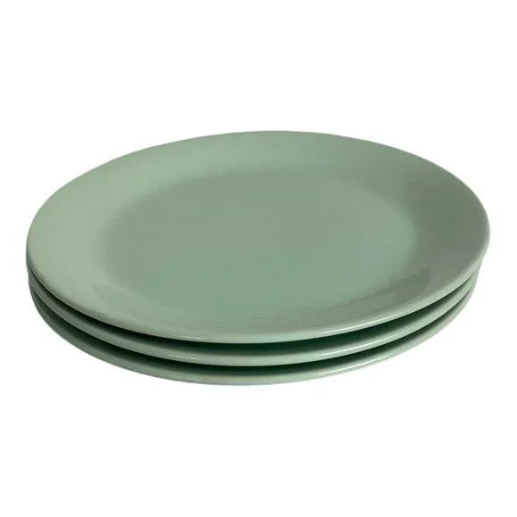 3 Ikea Seafoam Green 7 1/2” Salad Dessert Plates #10866 Lot of 3 Replacements