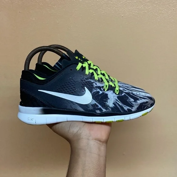 Nike Free TR Fit 5 Women’s Running Sneakers “Black White Gray Volt”