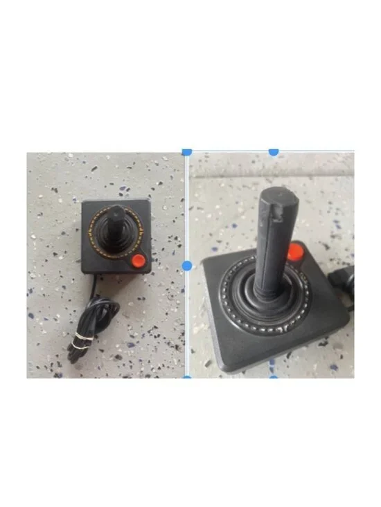 Atari Controller Video Game Joystick Set Of (2) EJS-019 1 Good, 1 Fair Condition