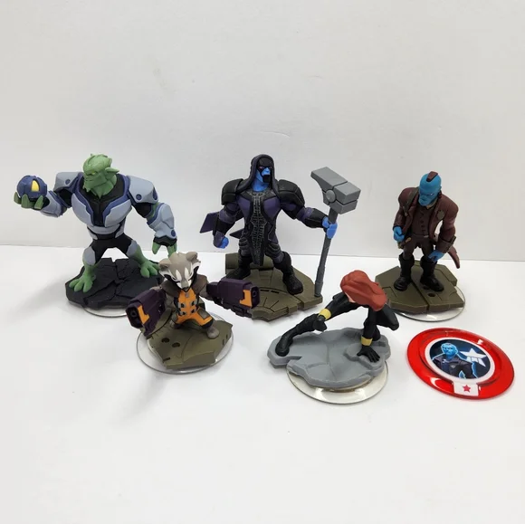 Disney Infinity 2.0 Marvel Figures + Power Disc Yondu Rocket Green Goblin