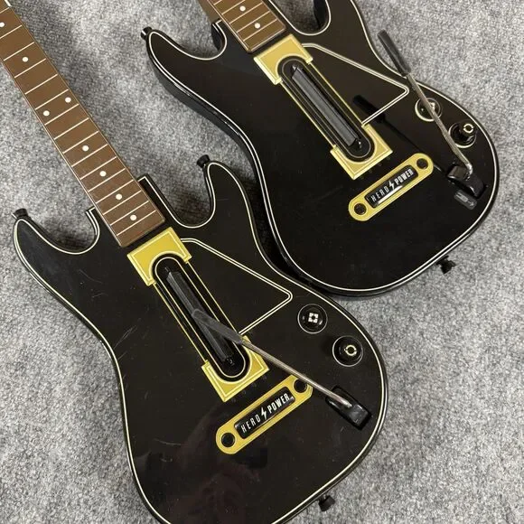 (2) Activision Xbox One/360 PS3 PS4 Guitar Hero Power Wireless Guitar No Dongle