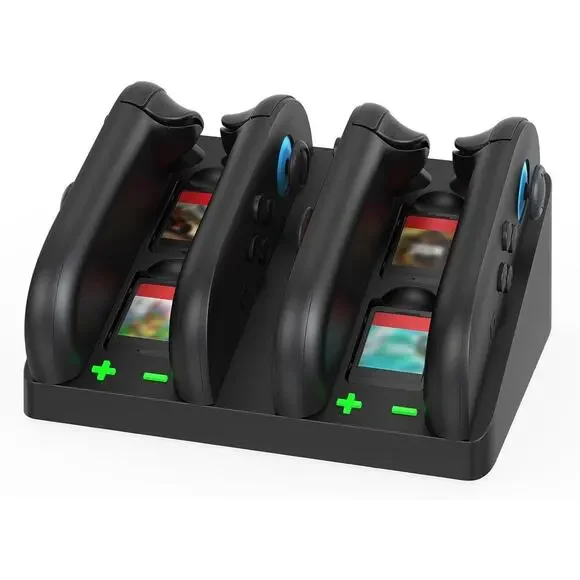 MOOGOLE 4 in 1 Charging Dock Compatible with Nintendo Switch 2 Joycon Controlle