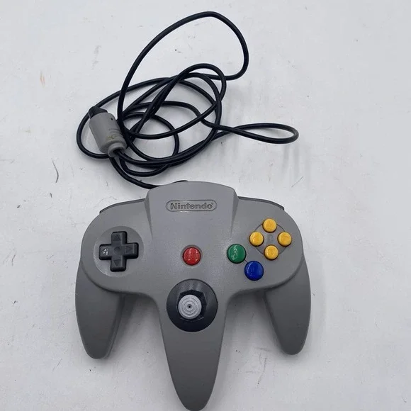 Nintendo 64 N64 Gray Controller NUS-005 Authentic OEM STICK IS A LITTLE LOOSE