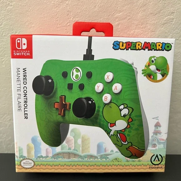 Nintendo Switch Wired Controller Super Mario - Yoshi