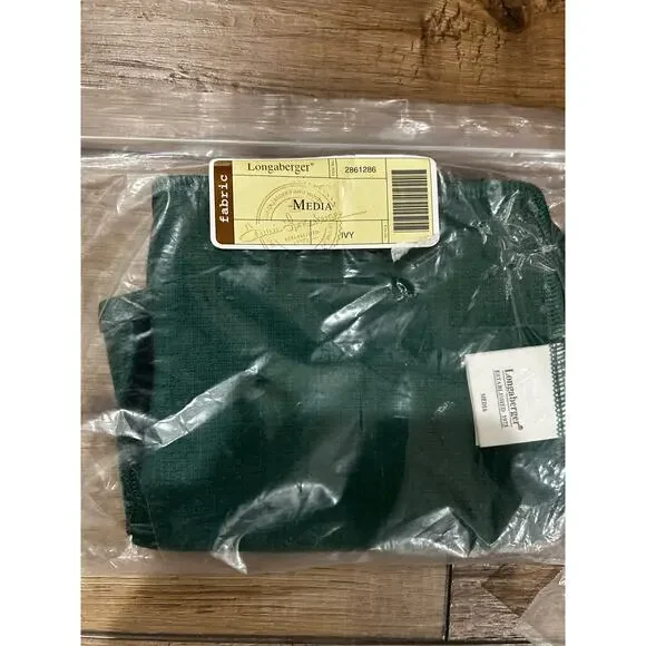 Longaberger MEDIA Basket Liner - IVY GREEN‎ NEW