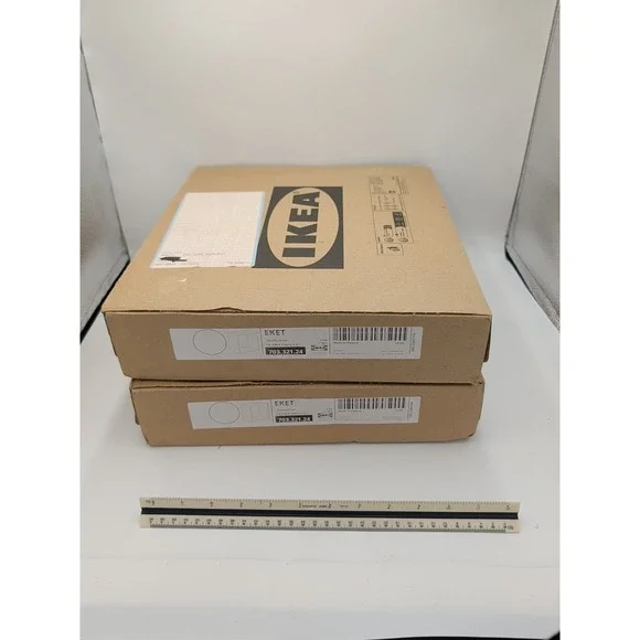 Pair (2) New IKEA White Eket Cabinets 35x25x35 cm (13 3/4