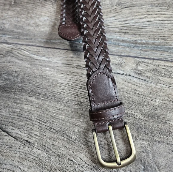 Brown Braided Belt, Kids