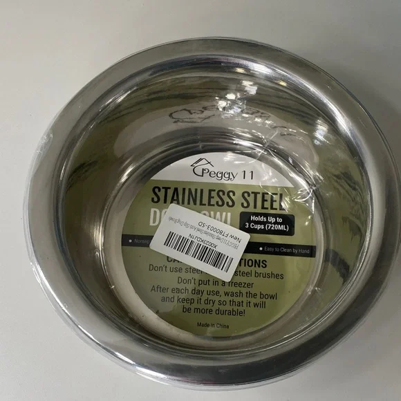 Peggy 11 Stainless Steel Dog Bowls (2)