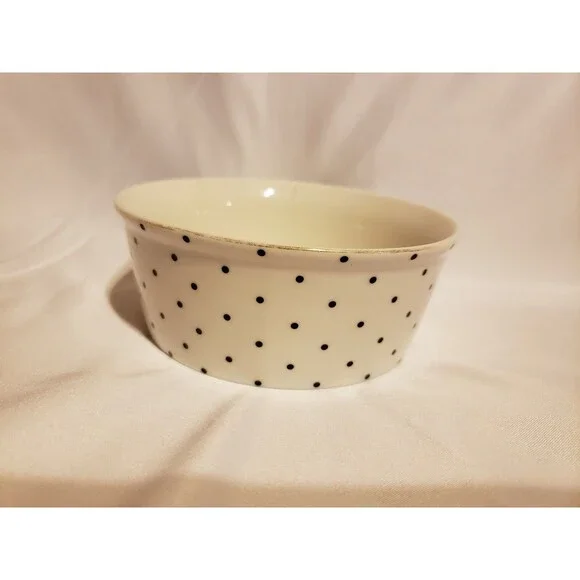 Fido's Diner By Coastline With Black Dots Bowl