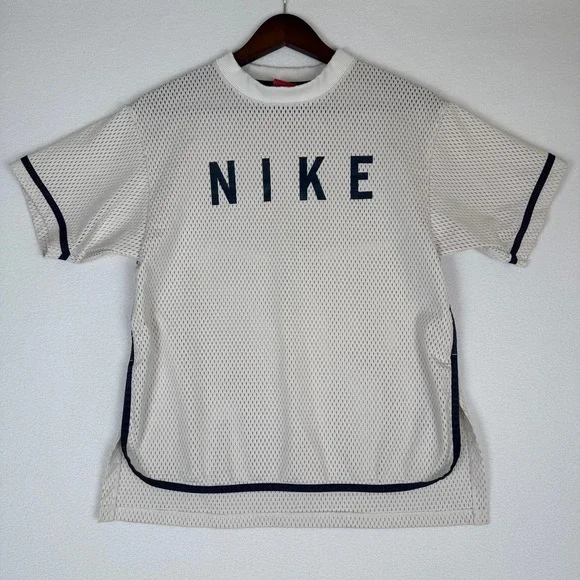 Nike Mesh T-Shirt Breathable Athletic Training‎ Top Sportswear Tee Womens Medium