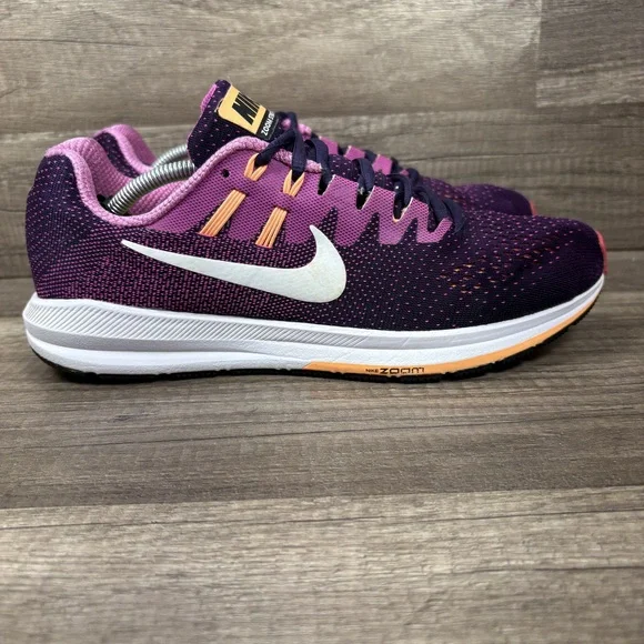 Nike Zoom Structure 20 Pink Purple Womens US Size 9.5 849577-501 Running Shoes