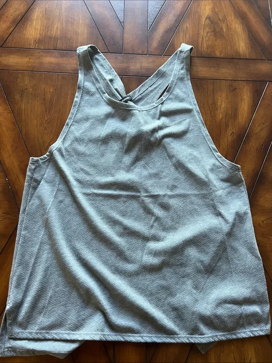Nike Gray Scoop open Back Tank Top