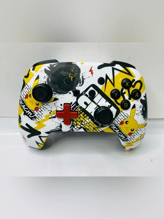 Pikachu-Themed Wireless Game Controller - Yellow, Black & Red