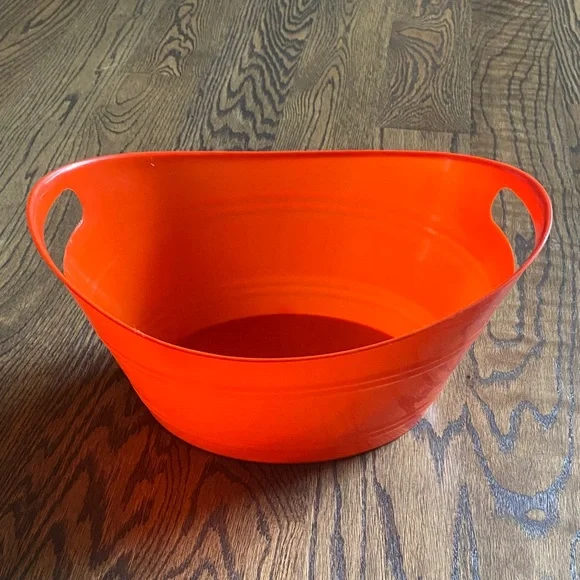 Bright Orange Storage Bin