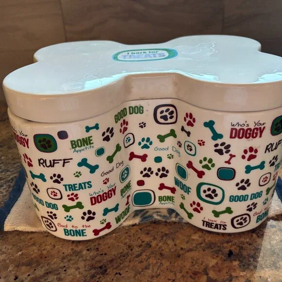 Ceramic Dog Treat Container