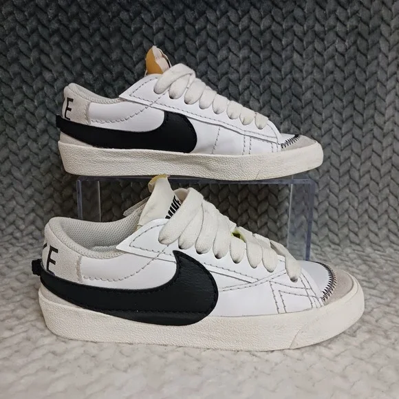 Nike Blazer Low 77 Jumbo White Black Sail Women's Sneakers Shoes Size 6