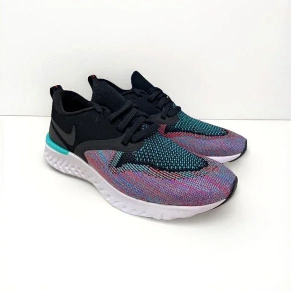 Nike Odyssey React‎ 2 Flyknit Hyper Jade Sz 7 EU 38 Running Sneakers Shoes Teal