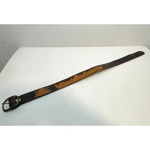 Alaska brown leather belt youth kids size 20 26